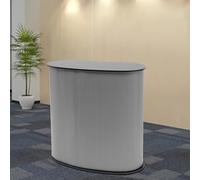 Shiyinge Portable Exhibition Stand Pop Up Podium Trade Show Table Counter Reception Desk Floorstanding Retail Office / Salon Space Saver Shop Movable Product Promotion Speech Display 40*90*90cm