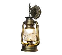 Shiyinge Vintage Rustic Outdoor Wall Sconce Lantern Lamp Retro Antique Light Fixture E27 Garden Path for Lighting but Also beautifying The Environment Enhancing The Overall Atmosphere (Cyan Bronze)