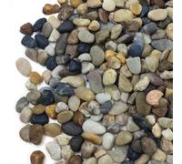 SHIZWU Aquarium Gravel, Fish Tank Gravel for Plant Substrate, Pea Gravel Decorative River Rocks(8-12mm, 1.8kg)
