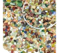 SHIZWU Garden Stones, Mixed Agate Gravel for Garden, Plant Pots, Fish Tank, Aquarium, Landscaping, Vase Fillers, Christmas Cactus and Succulents (6-9mm, 0.9kg)