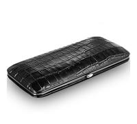 SHJ-HIUXCZ Thin Cigar Case, Top Layer Cowhide, Portable Travel Cigar Box, Cedar Leather Case, Handmade Cigar Box,A
