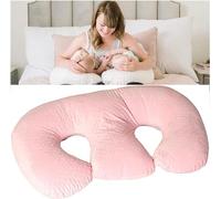 SHJDBF Twins Breastfeeding Pillow - Large, Plump Baby Support Cushion, Gray Cotton, Machine Washable - Best Twin Pregnancy E Pillow - Removable, Washable Pillowcase(Color:B)