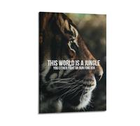 SHJNGU Animal Inspiration Poster Tiger Poster Decorative Painting Canvas Wall Posters And Art Picture Print Modern Family Bedroom Decor Posters 12x18inch(30x45cm)