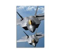 SHJNGU Fifth-generation Fighter Poster Lockheed Martin F-22 Raptor Poster Decorative Painting Canvas Wall Posters And Art Picture Print Modern Family Bedroom Decor Posters 12x18inch(30x45cm)