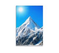 SHJNGU The World's Highest Mountain Poster Mount Everest Poster Decorative Painting Canvas Wall Posters And Art Picture Print Modern Family Bedroom Decor Posters 20x30inch(50x75cm)