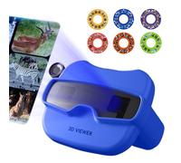 shjxi 3D Reel View Finder - Educational Discovery Toy, Fun Learning Accessory with 6 Reels for Children, Perfect for 3+ Years Old Boys Girls Classroom Outdoor School Play and Exploration