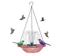 shjxi Bird Bath with Fountain - Solar Powered Outdoor Bird Feeder Fountain | Sparrow Birdbath | for Garden Backyard Balcony Yard Porch Patio Finch Bluebird Robin Sparrow