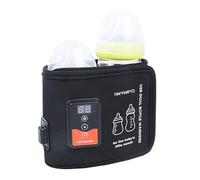 shjxi Bottle Warmer Cover - Double Bottle Warmer | USB Milk Heat Keeper - Thermostatic Portable Smart Temperature Control for Home Family Travel