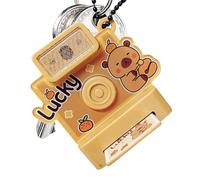 shjxi Camera Keychain, Keychain Camera, Flashing Camera Keyring, Cartoon Camera Bag Ornament, Small Camera Shaped Keyring, Camera Keychain Charm, Sounding Camera Keychain for Boys Girls