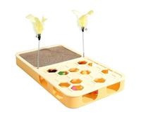 shjxi Cat Scratching Board with Nail File with Teaser Stick, Scratching and | Nail Trimmer Scratching Post for Home Cats Protection for Furniture, Floor, Sofa, Bed, Bedroom
