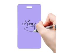 shjxi Erasable Badge Notepad, Rewritable Note Holder, Pocket Notepad Tag, Erasable Reusable Writing, Lightweight Durable Clip Design, 3.74 x 1.77 x 0.08 inch, for Identification Name Business