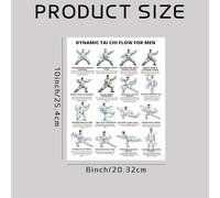 shjxi Exercise Chart Set, Workout Guide Posters, Fitness Training Charts, 3 Piece Set, Beginner Friendly Design, 9.84x7.87 inches, for Practice Learning Flexibility Improvement Gym Workout