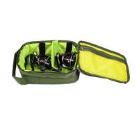 shjxi Fishing Tackle Organizer Bag, Waterproof Reel Carry Bag, Fishing Gear Case, Zippered Pouch, Oxford Cloth, Large Capacity, for Fishermen and Enthusiasts, 8.98x6.1x4.06 inches