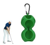 shjxi Golf Ball Holder, Portable Ball Pouch, Golf Storage Clip, Carabiner Attachment Design, Compact Protective Storage, 5.2x1.77 inches, for Men Women Adults Home Indoor Outdoor Daily