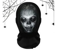 shjxi Halloween Mask for the Entire Face Stretchable Breathable | Halloween cosplay ghost full face mask for holidays, stage, role play, photography as well as a mas