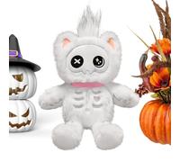 shjxi Halloween Plush Cat 39cm Cute Soft Skeleton Plush Toy Home Decor | Funny plush figures as table decoration for children adults home bed couch table bookshelf bedroom living room