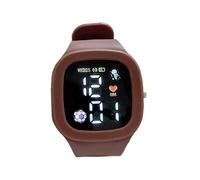 shjxi Kids Digital Sport Watch - Glow-in-The-Dark Square Colorful LED Display Kids Watch | Silicone Waterproof Kids Watch Educational Toys Birthday for Girls Aged 3-10