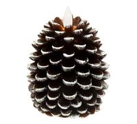shjxi Pine Cone Candles, Flameless Led for Holiday Decor, Interactive Fake Wax with Realistic Texture for Christmas Mantel Fireplace Table Bedroom Winter Party Display 4.72x3.94 Inches