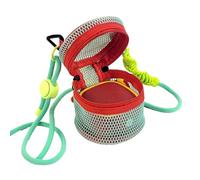 shjxi Small Speaker Bag,Mesh Shoulder Storage Purse - Travel Case with Adjustable Strap | for Women Girls Travel Party Beach Camping Hiking Picnic Outdoor