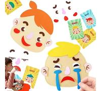 shjxi Social Emotional Making Faces Kit, Funny Faces Expression Change Toy, Expressive Faces Social Game, Fun Face Expression Game, Emotions Learning Toy for Kids