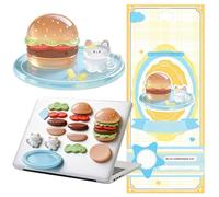 shjxi Stackable Stickers Set, Transparent Decal Stickers, Waterproof 3D Sticker, Layered Cute Figure Design, Strong Waterproof Adhesive, 7.87x3.54 inches, for Phone Case Scrapbook Desktop Diary