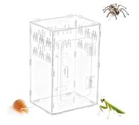 shjxi Tarantula Enclosure - Acrylic Clear Habitat Box Cave - Spider Enclosures - for Turtle Bearded Dragon Snake Tortoise Gecko Hermit Crab Reptile Fish