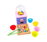 shjxi Wooden Board Bead Game - Educational Safe Learning Toys - Color Sorting Stacking Counting Game,for Kids Boys Girls Family Christmas Children's Day Birthday Home Indoor