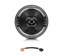 Shkalacar 1 PCS LED Headlight, 7 Inch Waterproof Round Headlamp with High Low Beam DRL Turn Signal Replacement for Jeep Chevy Replacement for Ford Land Rover Replacement for Hummer