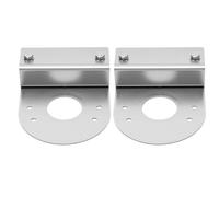 Shkalacar 2 Pack Stainless Steel Watermelon Light Brackets Clamp On No | Mirror Polished Finish for Pickup and Semi Truck Chassis Lights Stainless Steel Mounts Clamp On Brackets No Drill Light