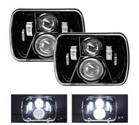 Shkalacar 7x6 Inch LED Headlights, 7 Inch Rectangle LED Headlights, 2 PCS 5x7, 7x6 Inch Car Headlamps, High Low beam, Plug and Play, Long-lasting Lifespan