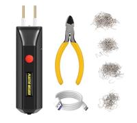 Shkalacar Cordless Plastic Welding Kit with 400PCS Staples, Plastic Welder, Mini Handheld Welding Machine for Car Bumper Plastic Crack Repair