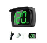 Shkalacar Intelligent GPS HUD Speedometer, Car HUD Headup Display KM/H MPH with LED Large Police Display for Car Truck SUV Motorcycle