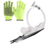 Shkalacar Paint Shaker, Stainless Steel Reciprocating Saw Attachment for 2-3 Inch Cans, with Gloves for Mixing Paint Mayonnaise Cocktails Milkshakes, Efficient Cocktail Shaker Tool