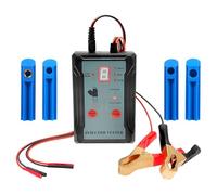 Shkalacar Universal Fuel Injector Tester Cleaner Tool Kit with 8 Pulse Modes 2 Output Terminals LCD Display for 12V EFI GDI Injectors (Blue)