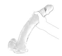 Shkanla 14.5 inch Huge Realistic Dildo, Big Thick Dildos for Advanced Users, G spot Dildo with Strong Suction Cup for Hands-Free Play, Lifelike Penis Adult Anal Sex Toy for Women (Clear)