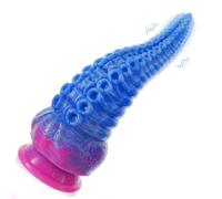 Shkanla Tentacle Realistic Dildo Vibrator, 8.7inch Vibrating Dildo for G-spot Anal Stimulation with 10 Vibration Modes, Big Monster Silicone Anal Plug Prostate Massager, Adult Sex Toys for Women