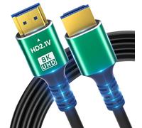 SHKI 8K 4K 10K HDMI Cable 48Gbps 10FT/3M, Ultra High Speed 2.1 HDMI Cable Cord-4K@120Hz 8K@60Hz, DTS:X, HDCP 2.2 & 2.3, HDR 10 Compatible with Roku TV/PS5/HDTV/Blu-ray