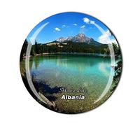 Shkodra Lake Albania Fridge Magnet Travel Souvenir Gift Home Kitchen Decoration Magnetic Sticker Crystal, Albania Refrigerator Magnet Collection