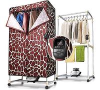 SHKUU Portable Clothes Dryer Electric Drying Rack,Folding Warm Air Drying Wardrobe Heater 1350w 2-Tier Indoor Fast Air Dry Hot Drying Machine Automatic Timer The New