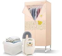 SHKUU Portable Clothes Dryer Electric Drying Rack,Folding Warm Air Drying Wardrobe Heater 800w Indoor Fast Air Dry Hot Drying Machine Automatic Timer The New