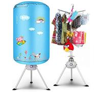 SHKUU Portable Clothes Dryer, Round Electric Drying Racks,1000w Folding Clothing Dryers Quick Dry,Warm Air Drying Wardrobe Digital Automatic Timer The New