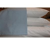 SHL - Extra Large Polycotton King Size Pillow Cases 20" x 36" - 1 Pair (Blue)