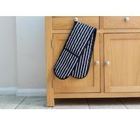 SHL - Navy Blue Stripe Butchers Double Oven Glove - 2 Pack