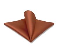Shlax&Wing Solid Orange Pocket Square For Men Jacquard Woven Hanky Gift(Size: 12.6)
