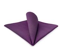 Shlax&Wing Solid Purple Mens Pocket Square Large For Business Wedding Groomsmen