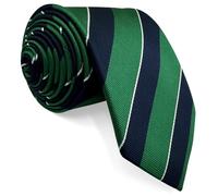 Shlax&Wing Stripes Necktie Mens Tie Blue Green Classic Extra Long 63" New