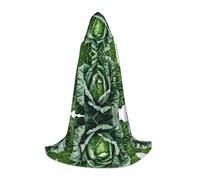 SHLXMDNZ Bright Cabbage print Hooded Cape For Teenagers, Perfect cloak for Halloween and Theme Parties