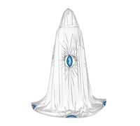 SHLXMDNZ Evil eye print Hooded Cape For Teenagers, Perfect cloak for Halloween and Theme Parties