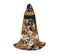 SHLXMDNZ Farm Animals print Hooded Cape For Teenagers, Perfect cloak for Halloween and Theme Parties