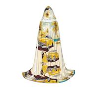SHLXMDNZ island of cuba print Hooded Cape For Teenagers, Perfect cloak for Halloween and Theme Parties